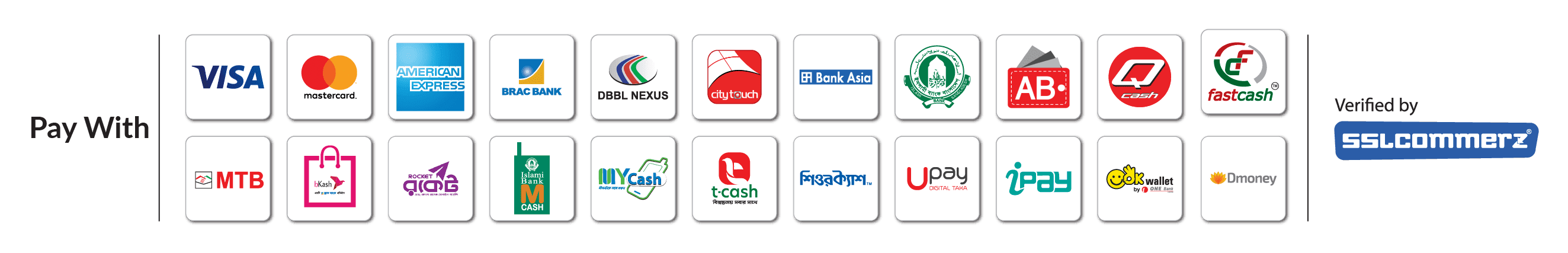 Accepted payment methods